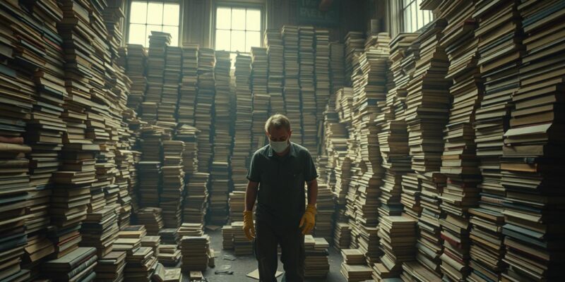 book hoarder cleanup Dayton