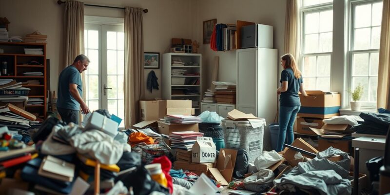book professional hoarding cleanup Cleveland