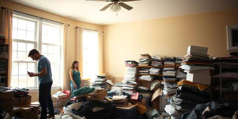 book professional hoarding cleanup Dayton