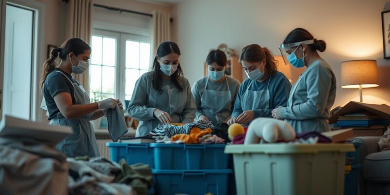 book professional hoarding cleanup Lorain