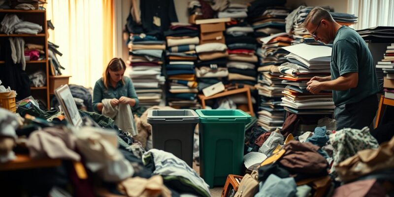 book professional hoarding cleanup Parma